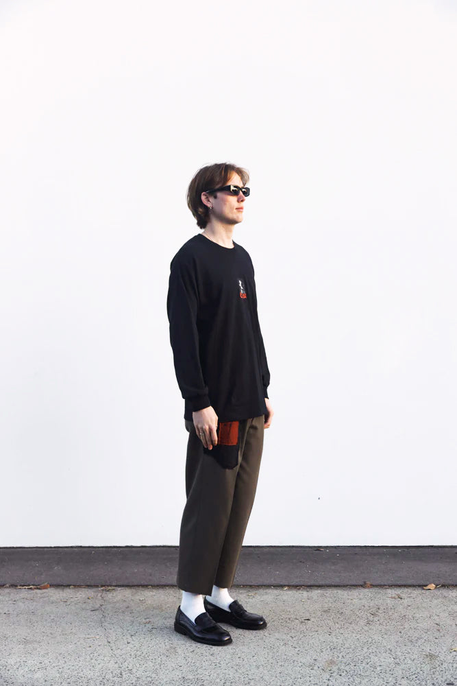 Rose Bulletin Long Sleeve T-Shirt - Black