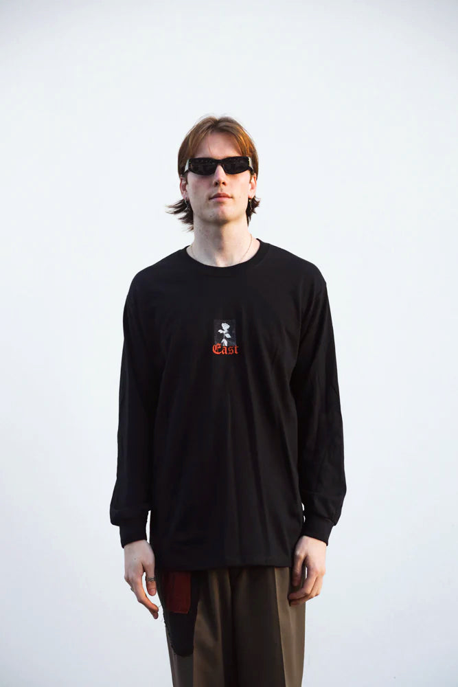 Rose Bulletin Long Sleeve T-Shirt - Black